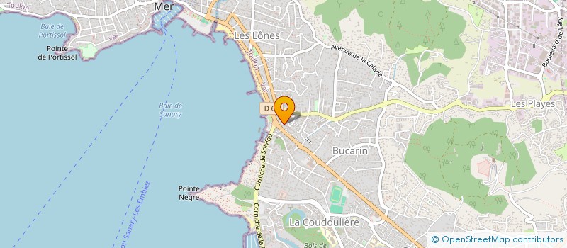 localisation de l'entreprise LA SANDORIA à SIX-FOURS-LES-PLAGES