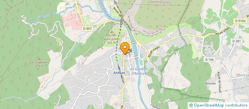 localisation de l'entreprise LA SANDWICHERIE  ANDUZE