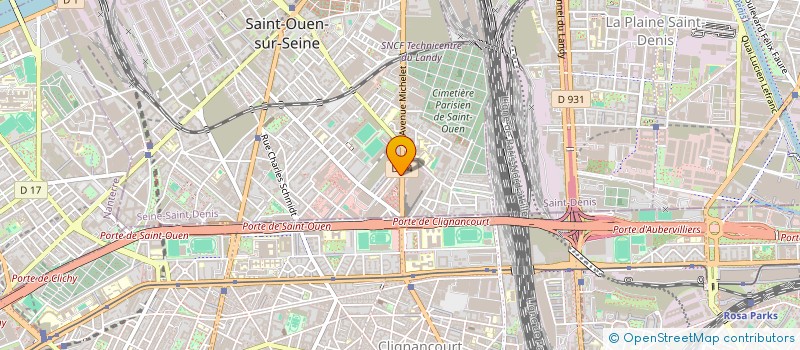 localisation de l'entreprise LA SANDWICHERIE à SAINT-OUEN-SUR-SEINE