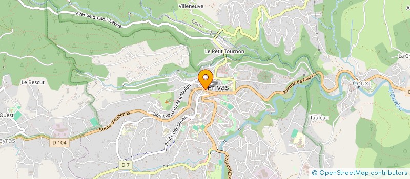 localisation de l'entreprise LA SANDWICHERIE D'ISA  PRIVAS