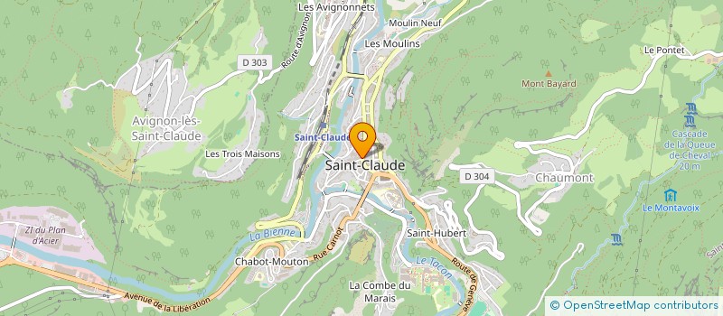 localisation de l'entreprise LA SANDWICHERIE SAN CLAUDIENNE à SAINT-CLAUDE
