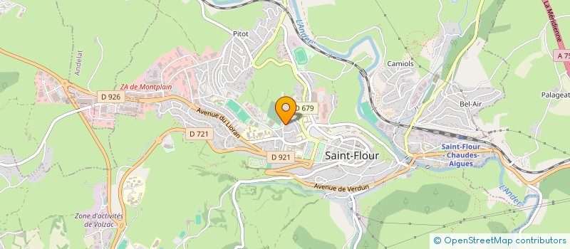 localisation de l'entreprise LA SANFLORAINE à SAINT-FLOUR