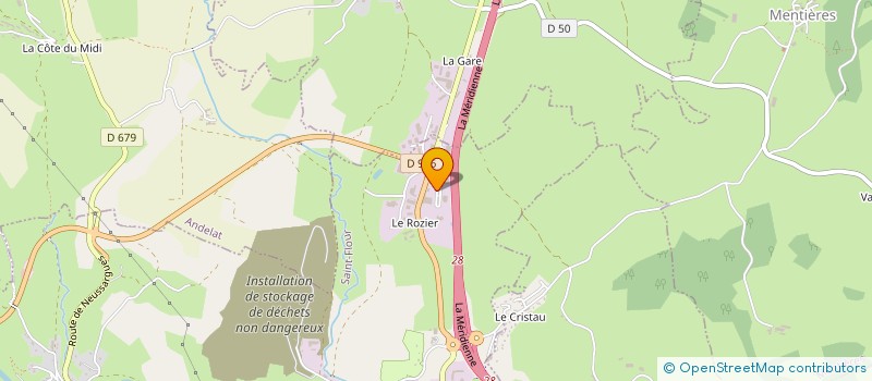 localisation de l'entreprise LA SANFLORAINE DE TRANSPORTS  SAINT-FLOUR