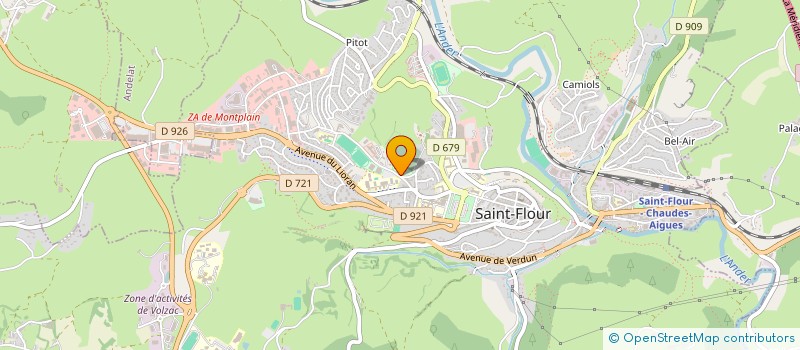 localisation de l'entreprise LA SANFLORAINE JUDO  SAINT-FLOUR