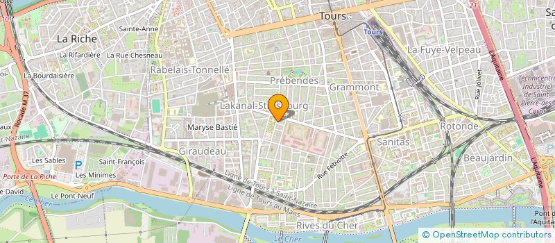 localisation de l'entreprise LA SANGLIERE  TOURS