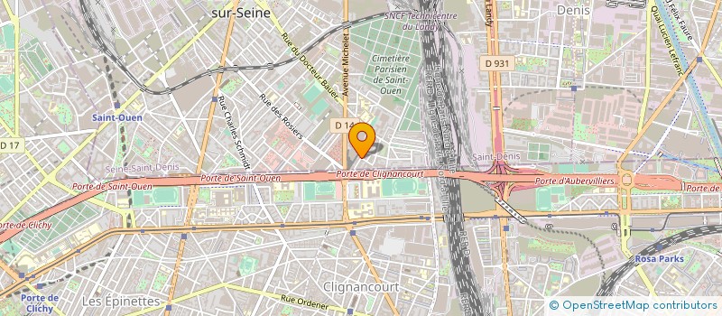 localisation de l'entreprise LA SANGRIA à SAINT-OUEN-SUR-SEINE
