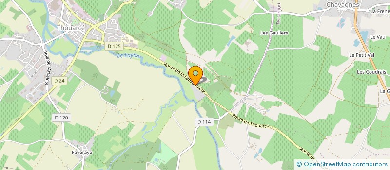 localisation de l'entreprise LA SANSONNIERE  BELLEVIGNE-EN-LAYON