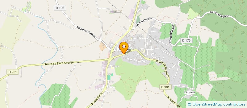 localisation de l'entreprise LA SANTE AUTOUR DE BARJAC  BARJAC