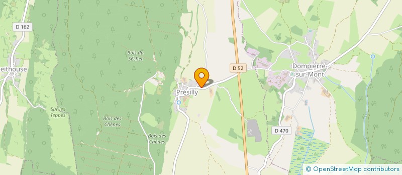 localisation de l'entreprise LA SANTE SUR LE PLATEAU à ORGELET