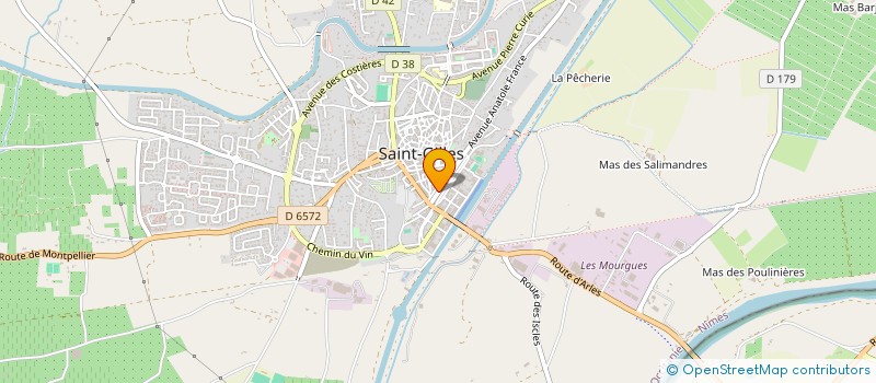 localisation de l'entreprise LA SANTENCO AUBANEL BARONCELLI à SAINT-GILLES