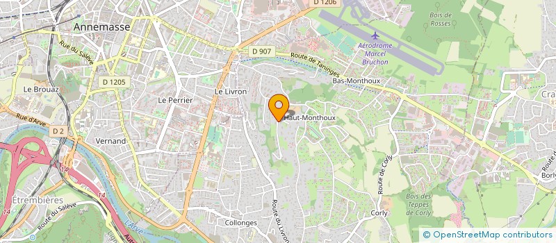 localisation de l'entreprise LA SANTOLINE  VETRAZ-MONTHOUX