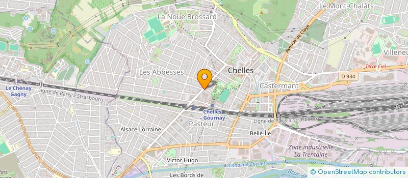 localisation de l'entreprise LA SANY à CHELLES