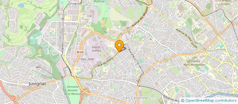 localisation de l'entreprise LA SAPAL SARL à MONTPELLIER