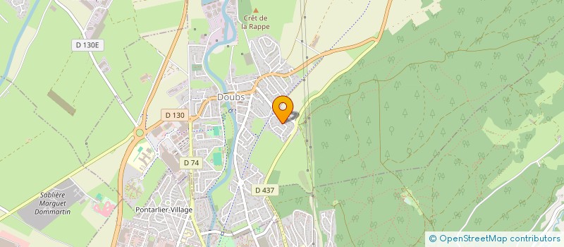 localisation de l'entreprise LA SAPAUDIA FRANCHE COMTE  DOUBS