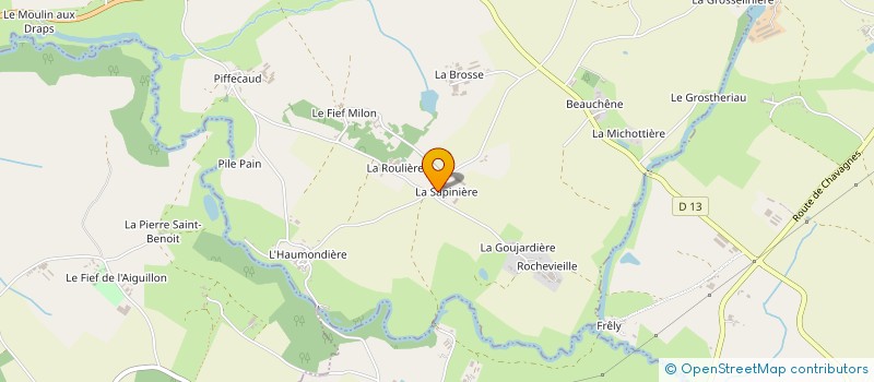 localisation de l'entreprise LA SAPINERIE  LE BOUPERE