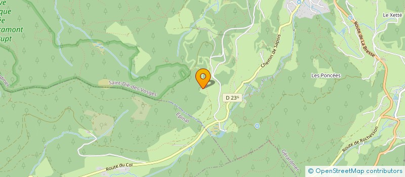 localisation de l'entreprise LA SAPINIERE  GERARDMER