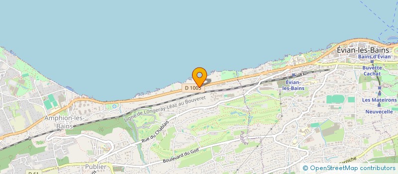 localisation de l'entreprise LA SAPINIERE  EVIAN-LES-BAINS
