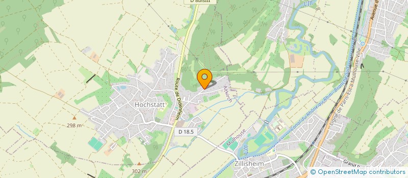 localisation de l'entreprise LA SAPINIERE  ZILLISHEIM