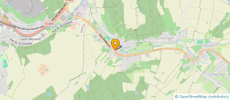 localisation de l'entreprise LA SAPINIERE  ASPACH