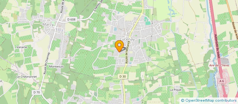 localisation de l'entreprise LA SARABRYANNE  LUCENAY