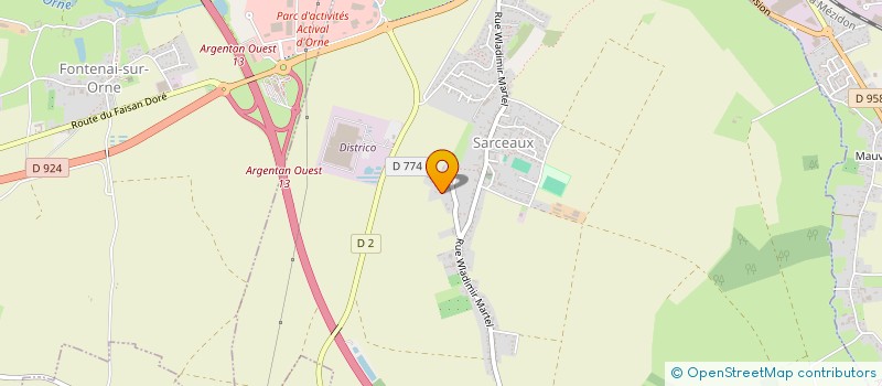 localisation de l'entreprise LA SARCELLE SOCIETE DE CHASSE ET DE PECHE à SARCEAUX