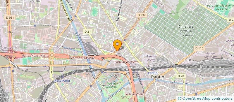localisation de l'entreprise LA SARCELLE TOURISME IMMOBILIER LOISIRS à PANTIN