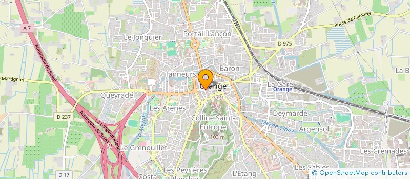 localisation de l'entreprise LA SARDANE à ORANGE