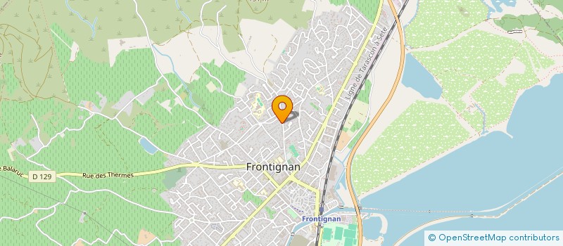 localisation de l'entreprise LA SARDINE BLEUE à FRONTIGNAN