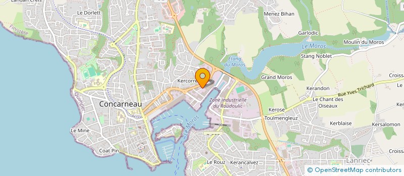 localisation de l'entreprise LA SARDINE DU MOROS  CONCARNEAU