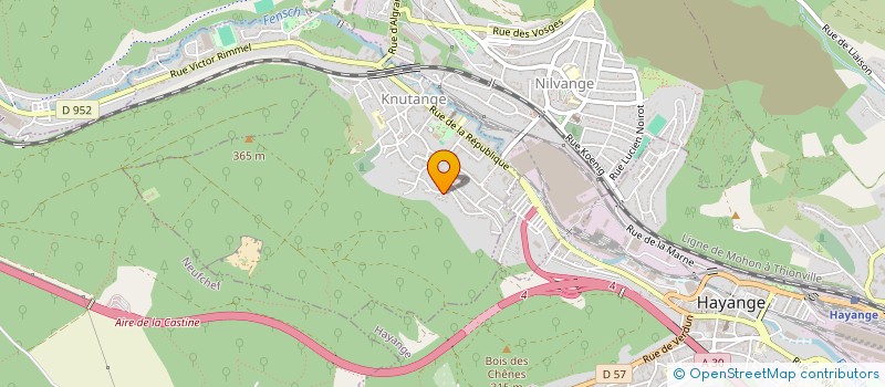 localisation de l'entreprise LA SARI  KNUTANGE