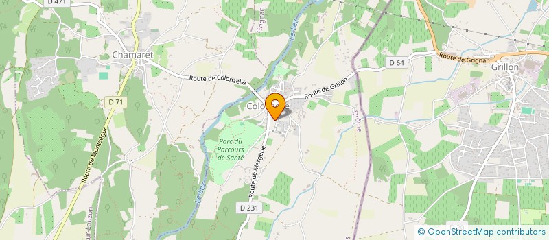 localisation de l'entreprise LA SARL AU GRE DU TEMPS  VALAURIE