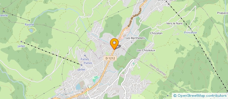 localisation de l'entreprise LA SARL DU GLAPET à MEGEVE