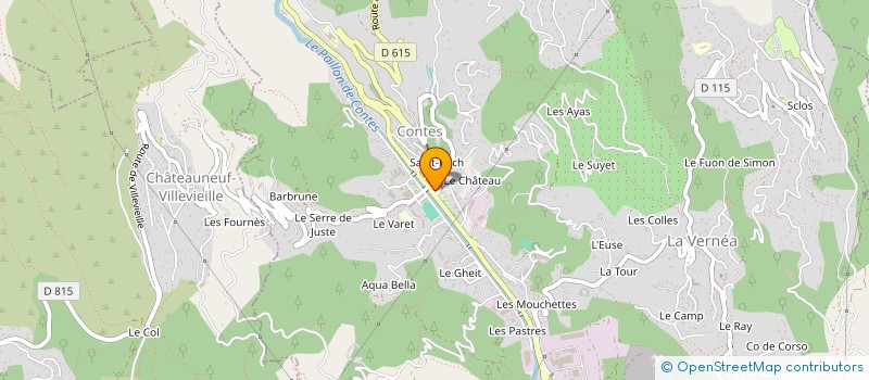 localisation de l'entreprise LA SARL GARAGE TRENTO à CONTES