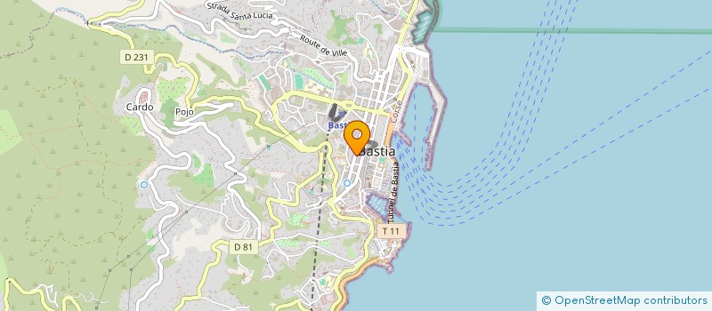 localisation de l'entreprise LA SARL LE ROMARIN à BASTIA