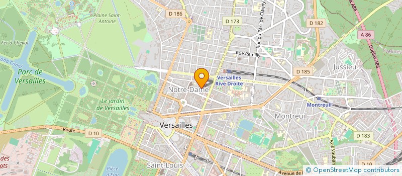 localisation de l'entreprise LA SARRASINE à VERSAILLES