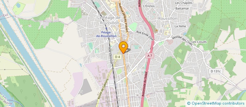 localisation de l'entreprise LA SARRASINE  ROUSSILLON