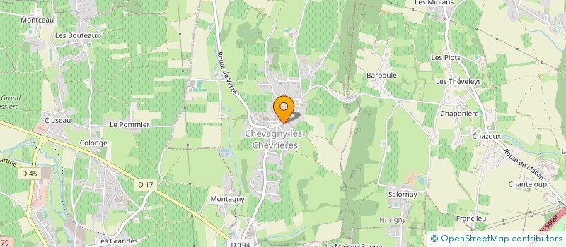 localisation de l'entreprise LA SARRASINE  CHEVAGNY-LES-CHEVRIERES