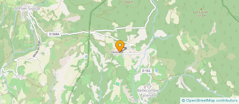 localisation de l'entreprise LA SARRASINE  BELLECOMBE-TARENDOL
