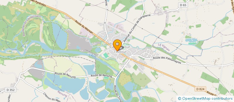 localisation de l'entreprise LA SARRAZINE  CAZERES-SUR-L'ADOUR