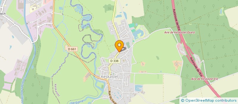 localisation de l'entreprise LA SARRE  KESKASTEL