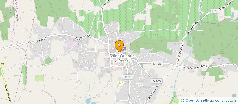 localisation de l'entreprise LA SARRIETTE à SAINT-QUENTIN-LA-POTERIE