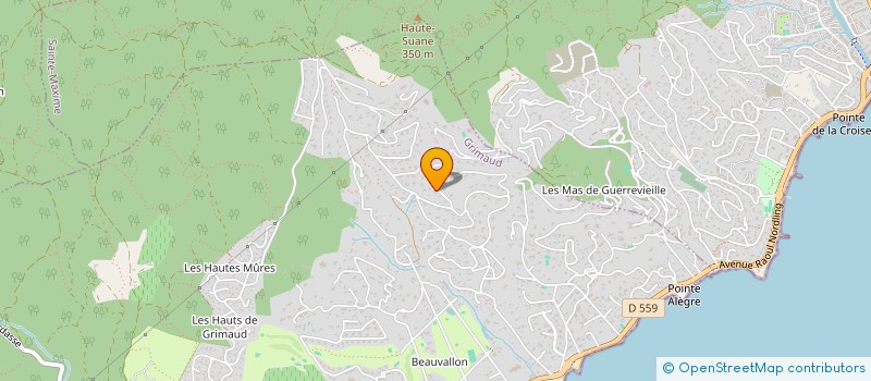 localisation de l'entreprise LA SARRIETTE à GRIMAUD