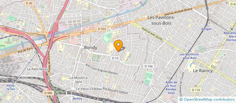 localisation de l'entreprise LA SARTHOISE à BONDY