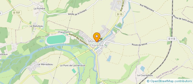 localisation de l'entreprise LA SARTOMARQ à MONTIGNAC-CHARENTE