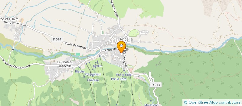 localisation de l'entreprise LA SARTOUX à SAINT-LEGER-LES-MELEZES