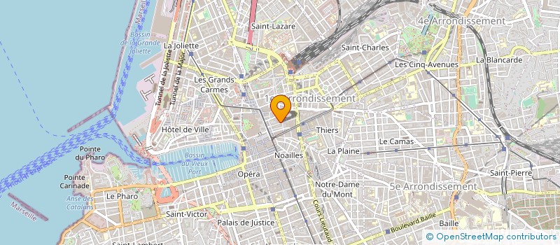 localisation de l'entreprise LA SAS à MARSEILLE