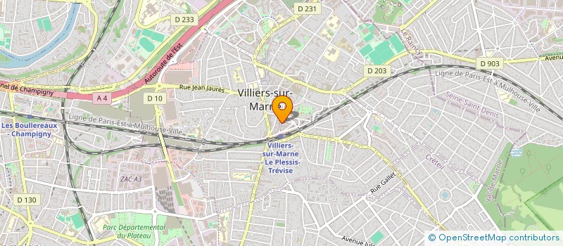 localisation de l'entreprise LA SAS ARTISTE BARBER SHOP  VILLIERS-SUR-MARNE