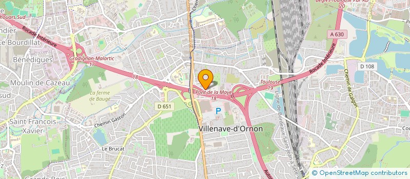 localisation de l'entreprise LA SAS MA AQUITAINE ETANCHEITE ISOLATION RENOVATION  VILLENAVE-D'ORNON