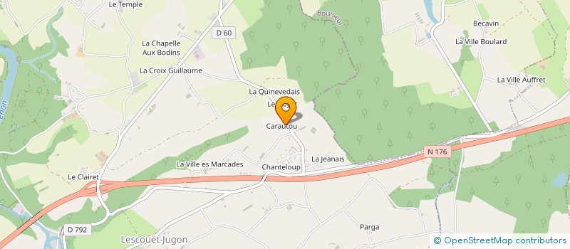 localisation de l'entreprise LA SATEXIA  JUGON-LES-LACS