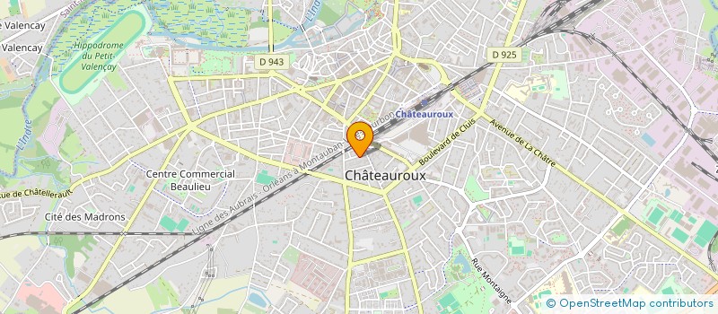 localisation de l'entreprise LA SAUCATAISE à CHATEAUROUX